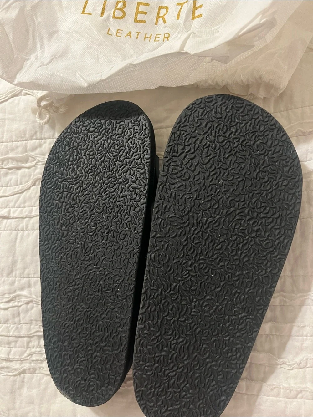 NEW Liberte Leather Capri Black Sandals